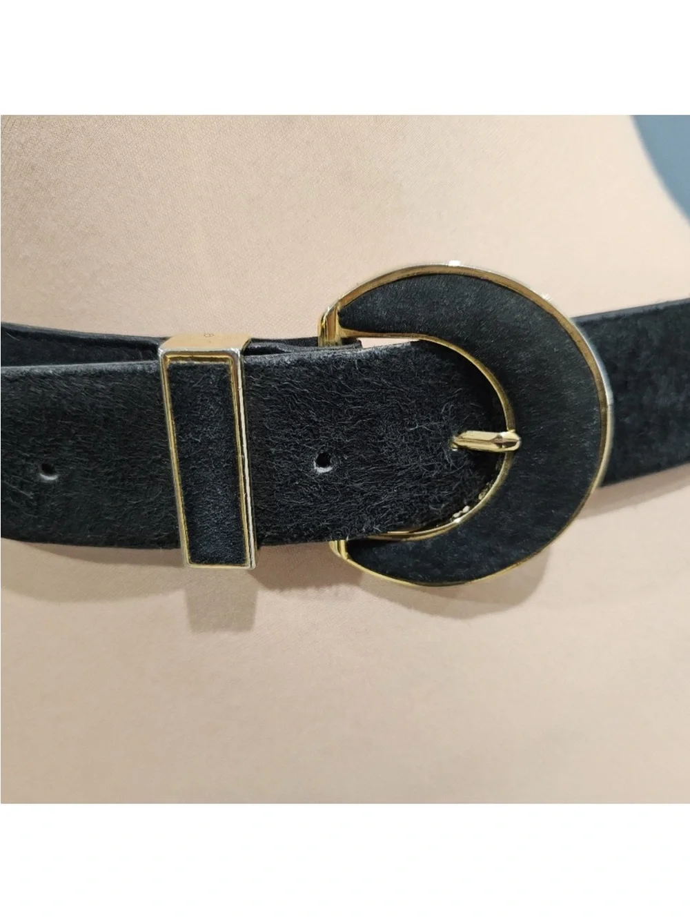 Vintage COMECO Black Suede 1.5